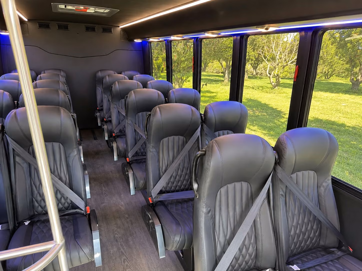 20 passenger minibus interior