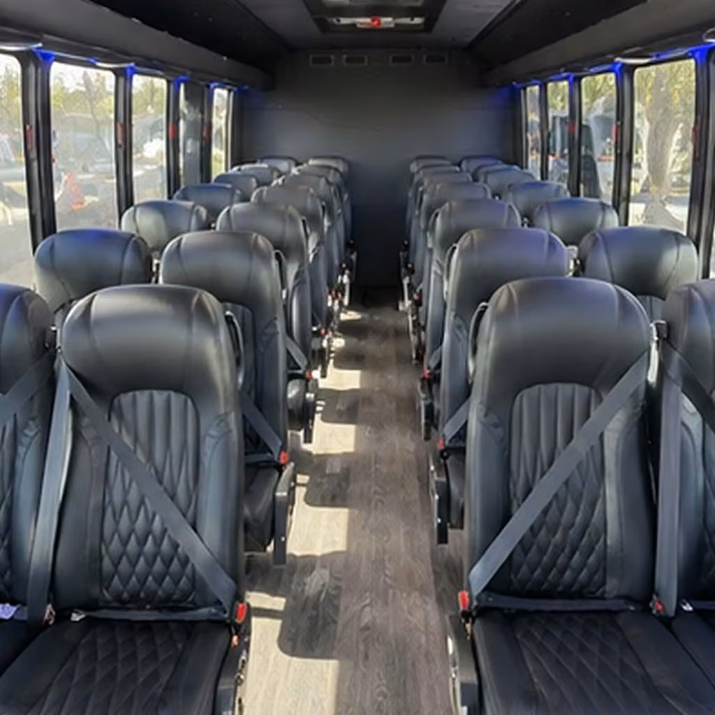 25 passenger minibus interior