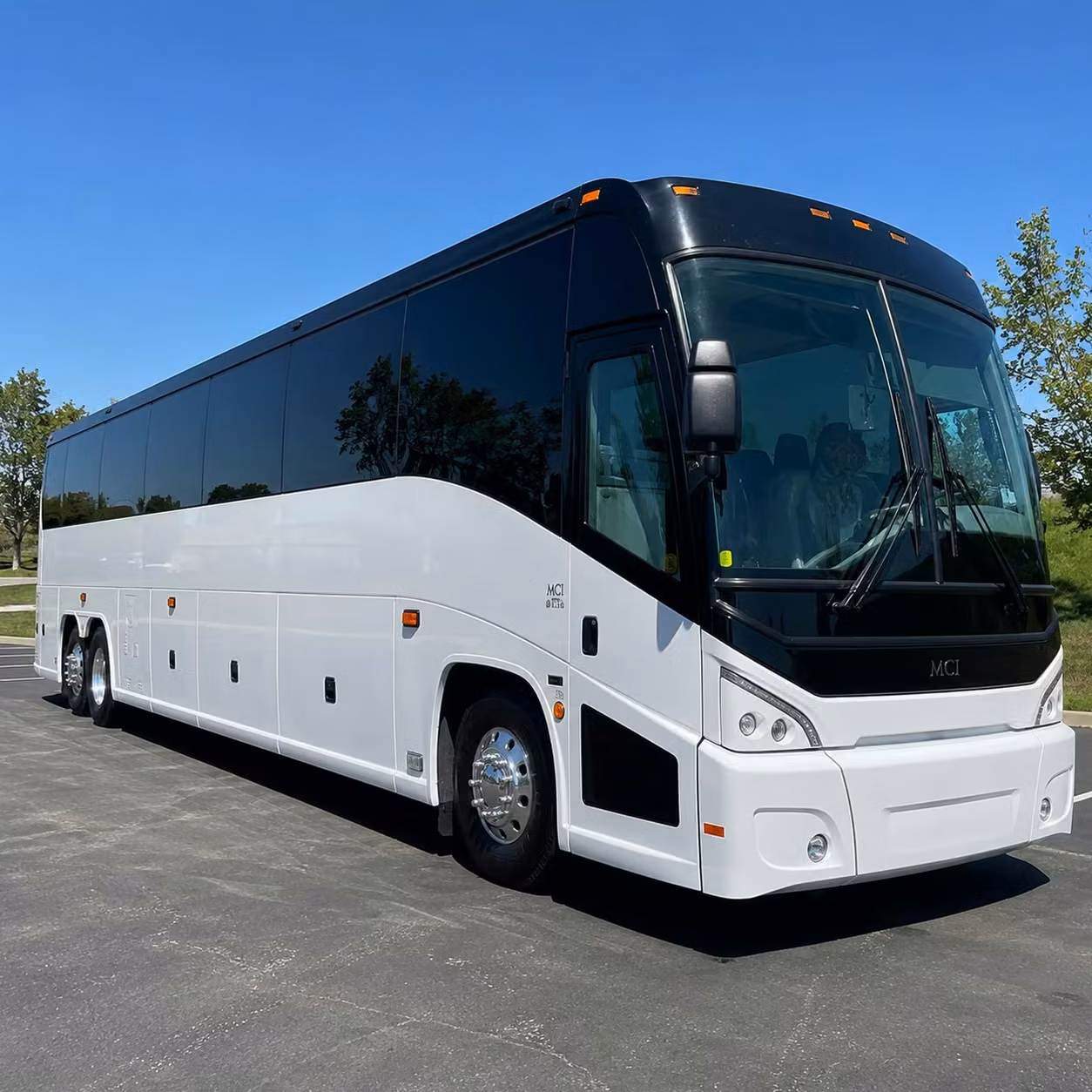 high point charter bus rental exterior